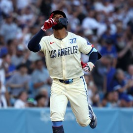 Los Angeles Dodgers outfielder Teoscar Hernández