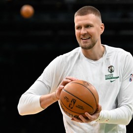 Boston Celtics center Kristaps Porzingis